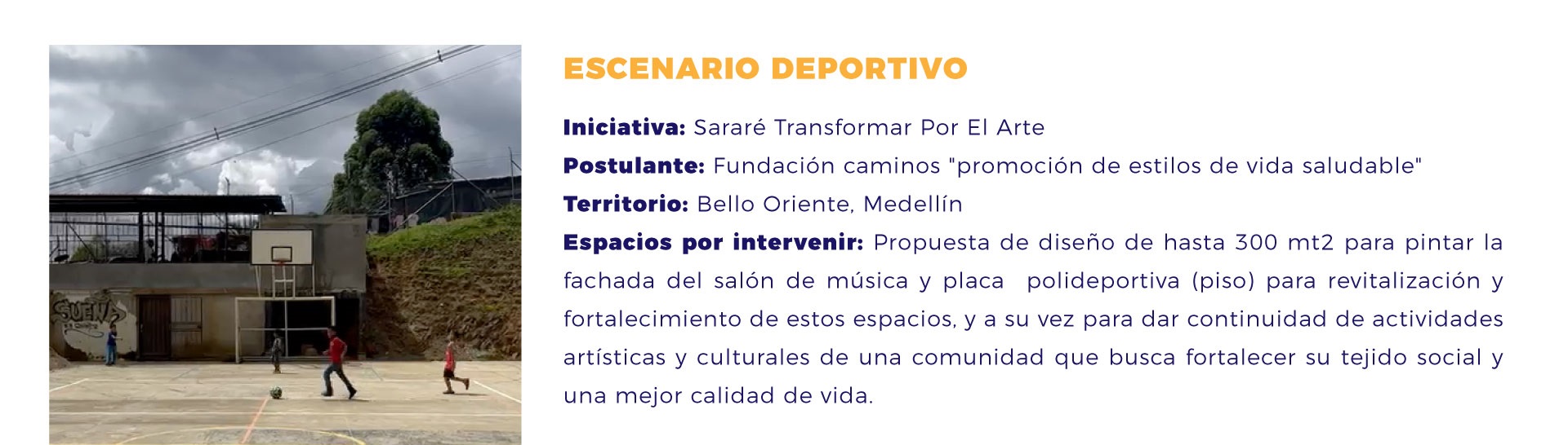 Escenarios deportivos Escenarios deportivos
